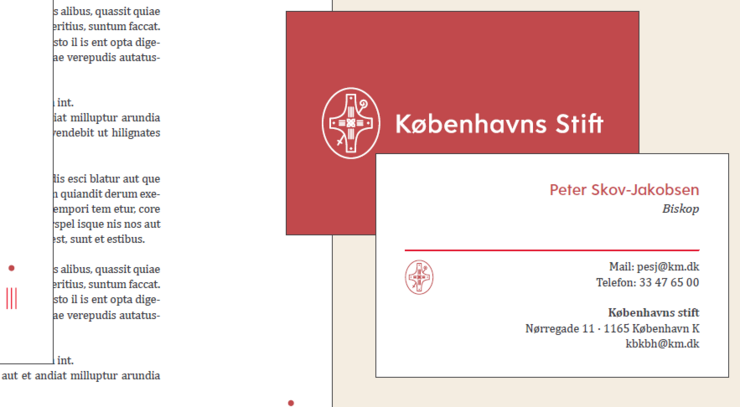 Københavns Stifts logo i brug